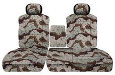 Front Set Seat Covers Fits 95-98 Chevy Ck 1500 Pickup 6040 Seat With Console