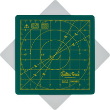 Rotating Cutting Mat 7" X 7" - Square Self Healing 360 Rotating Craft Cutting M