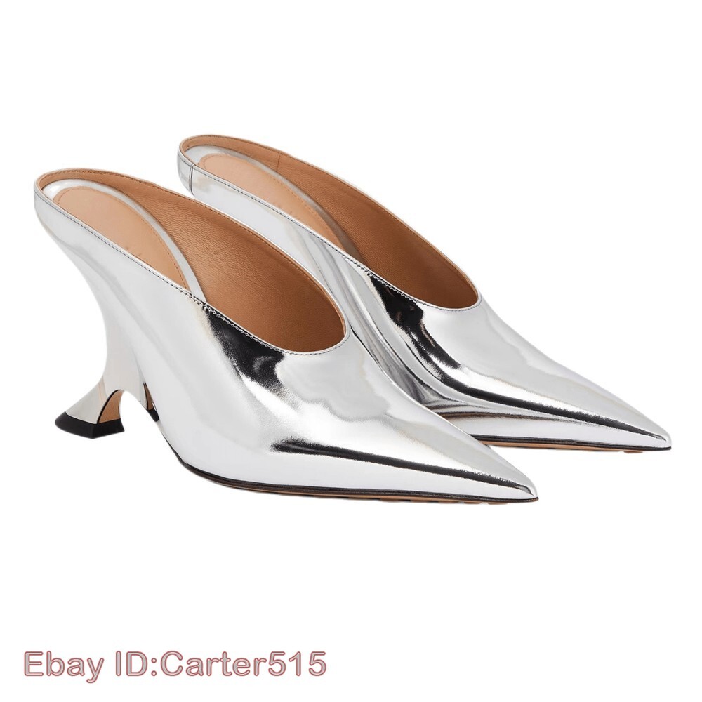 PANTOFOLA D’ORO Scarpe estive a punta in vernice tacco a gattino scarpe donna eleganti misura