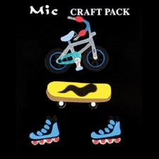 Pack of 'Cycle and Skates' Craft Embellishments