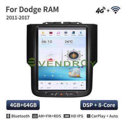 10.4'' Car GPS Navigation Stereo Radio For Dodge Ram 1500 2500 2011-2017  4G+64G