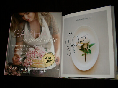 Sasha Pieterse signed Sasha In Good Taste 1st print HC book Pretty Little  Liars 9780062851390|