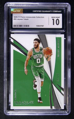 2020-21 Panini Immaculate Jayson Tatum #93 Celtics /99 CGC GEM MINT 10