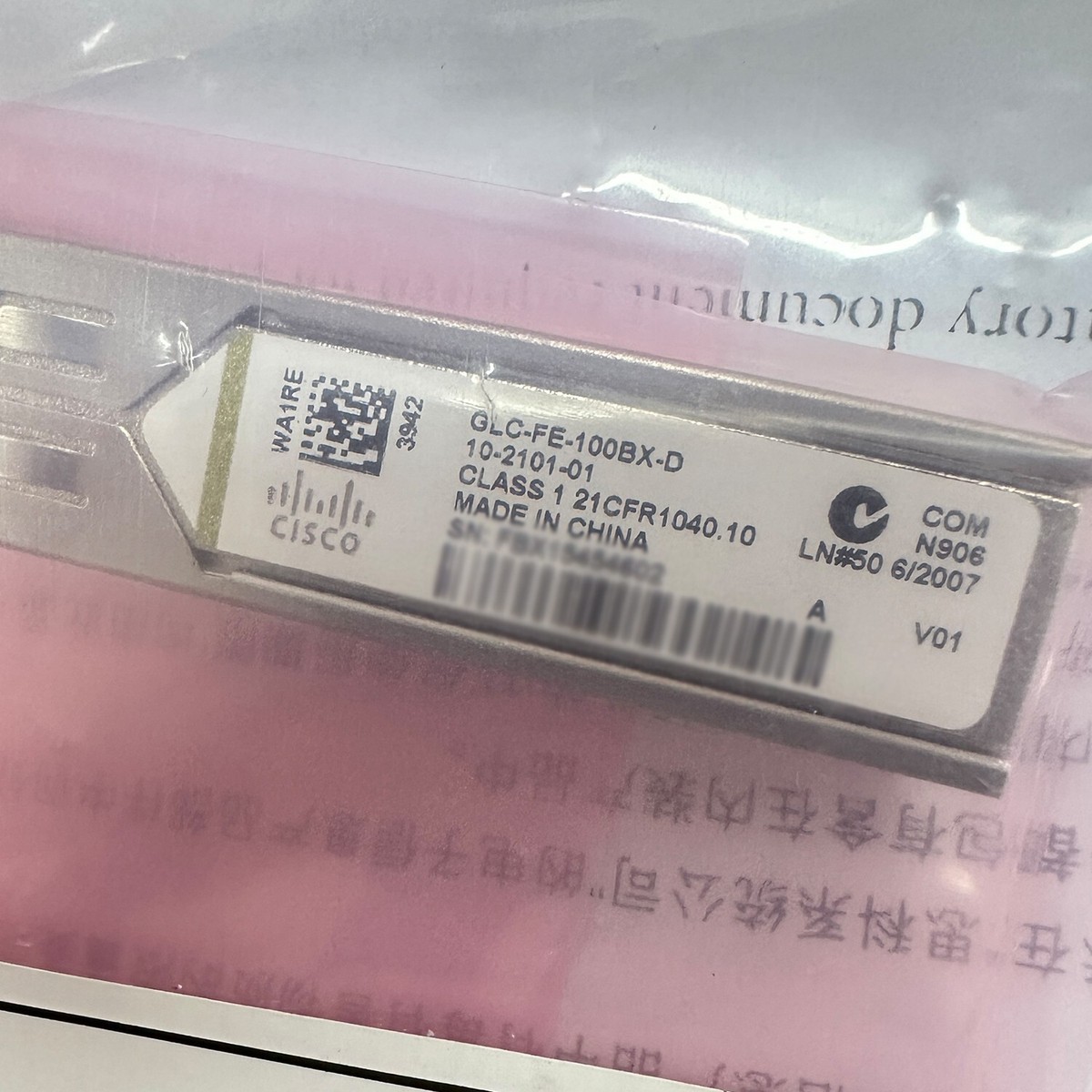 Cisco GLC-FE-100BX-D 100BASE-BX-D BiDi SFP Transceiver Module | eBay