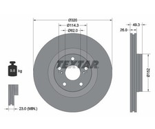Disque de frein Toyota AVENSIS