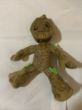 Disney Marvel Groot Plush Doll w/ Original Tags Clean Excellent Condition 8"
