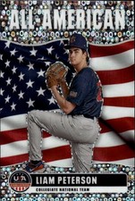 2026 Panini Stars & Stripes Prizm USA Baseball Liam Peterson #21 All-American