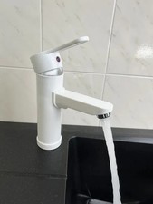 Designer White Basin Hot Cold Mixer Tap Brand New.