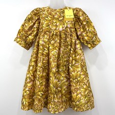 Kika Vargas Target Dress Women's XS Gold Floral NWT Babydoll Cottagecore Artsy