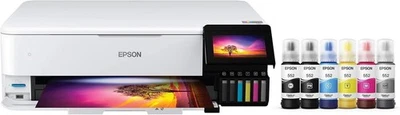 Impresora todo en uno de inyección de tinta a color Epson EcoTank Photo ET-8550 - blanca Foto 1 de 4