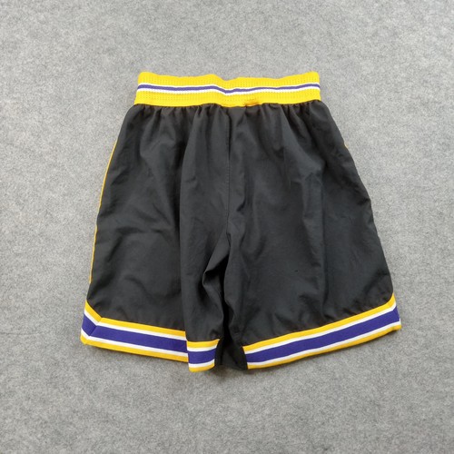 Adidas Basketball Shorts Boys Medium Black Purple Gold Huskies Athletic GK2912 - Picture 8 of 10