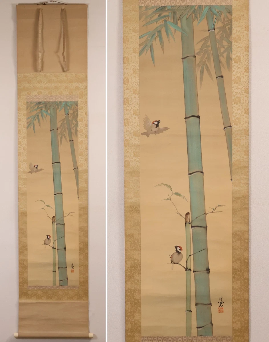后1940 年日本画作、画卷| eBay