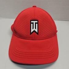 Tiger Woods Cap Nike Golf Hat Red S/M