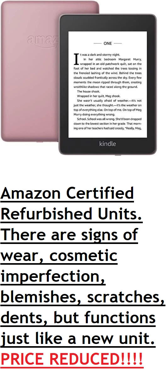 Kindle Paperwhite 10世代 / 8GB / 2018 Amazon Kindle Paperwhite 2018 10th Generation 8GB WiFi