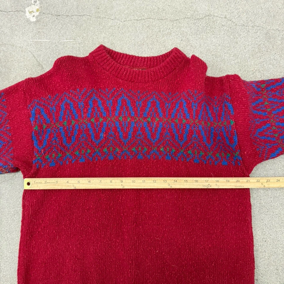 Suéter De Colección Lobo By Pendleton Lana Geométrica Talla XL Foto 3 de 4