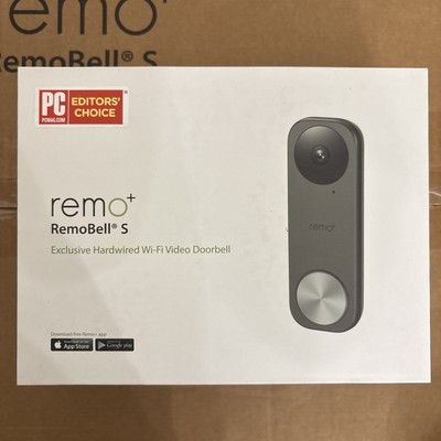 Remo+ RemoBell S WiFi Video Doorbell Camera with HD Video, Motion Sensor, 2-Way