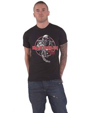 Iron Maiden T Shirt Piece Of Mind Circle Band Logo new Official Mens Black Size