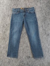 Kut From The Kloth Jeans Womens 12 Blue Mid Rise Stretch Ankle Whiskered