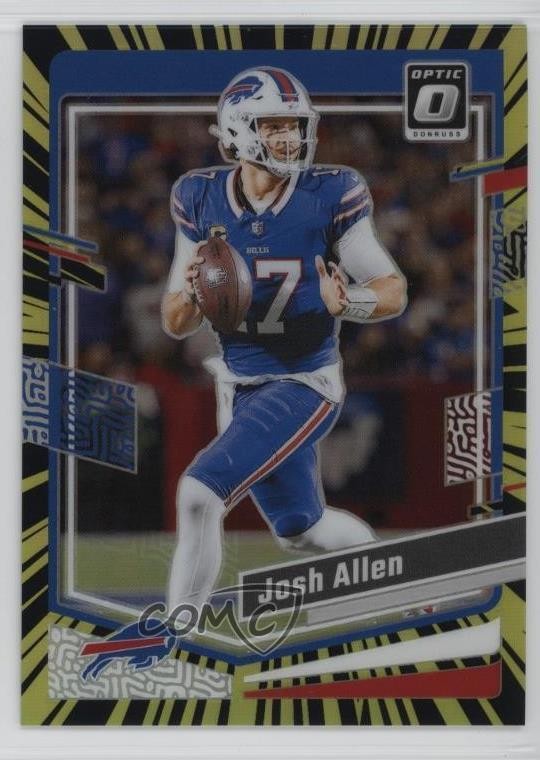 2023 Panini Donruss Optic Electricity Prizm 59/69 Josh Allen #22 0rd2
