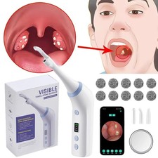 Electronic Tonsil Stone Remover Kit with LED Light  3 Adjustable Suction Modes
