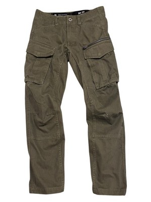 G-Star Raw Cargo Pants Mens 30x32 Olive Green Rovic 3D Tapered Straight Surplus