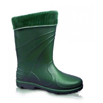 Warme Damenstiefel von Galosos, Alaska-Grün, Größe 40 869