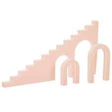 Beige Geometric Cube Combination Photo Background Scenography Set