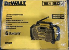DeWALT DCR028B Jobsite Bluetooth Radio 12v/20v Tough Lithium-Ion Cordless New