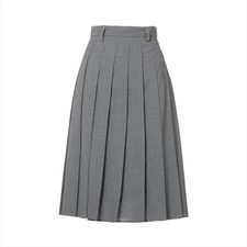Prada 24 years Wool Skirt 36 Ladies' Gray DNA91M Pleats With hanger No NFC resp