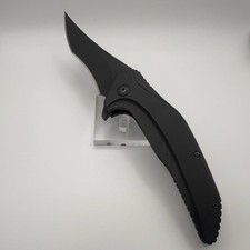 Brous Blades Vendetta Flipper Liner Lock Knife Black G-10 (4" Blackout) 278/500
