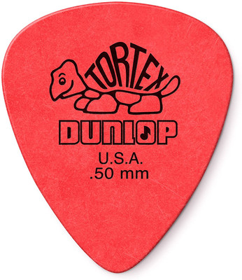 Standarddunlop 50Mm Red Guitar Pick Tortex Standard 12 Pack (418P.50)