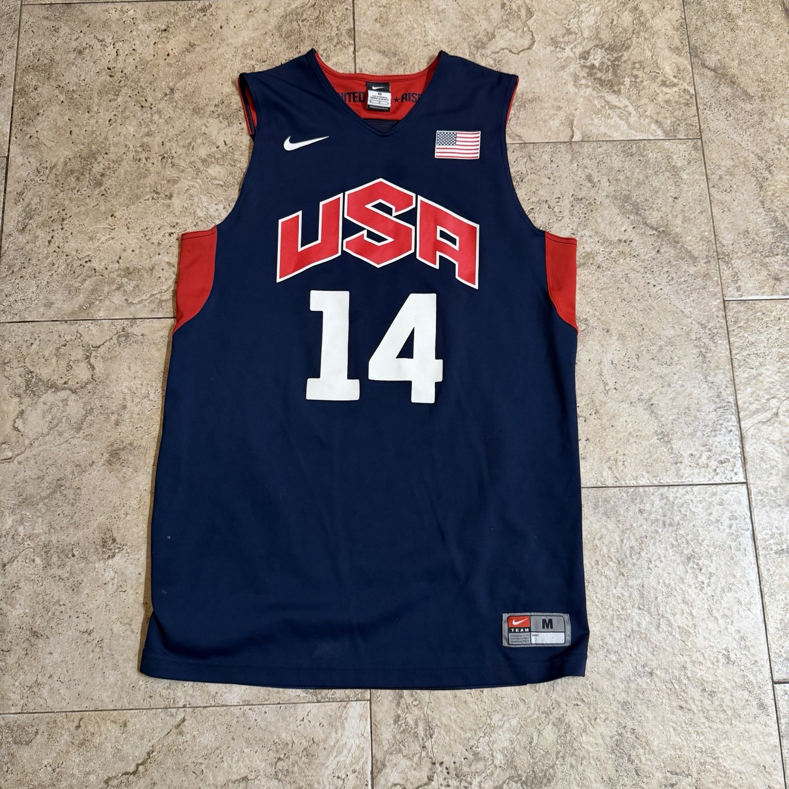 USA Basketball Nike Anthony Davis Jersey #14 USMNT Olympics Size M