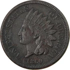 1860 Indian Head Cent XF EF Extremely Fine Details Penny SKU:CP1245