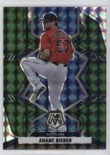 2022 Panini Mosaic Green Mosaic Prizm Shane Bieber #195 10x0
