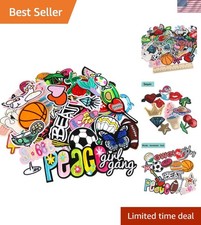 Vibrant 60 pcs Iron-On Patches: Assorted Styles for Personalizing Clothing
