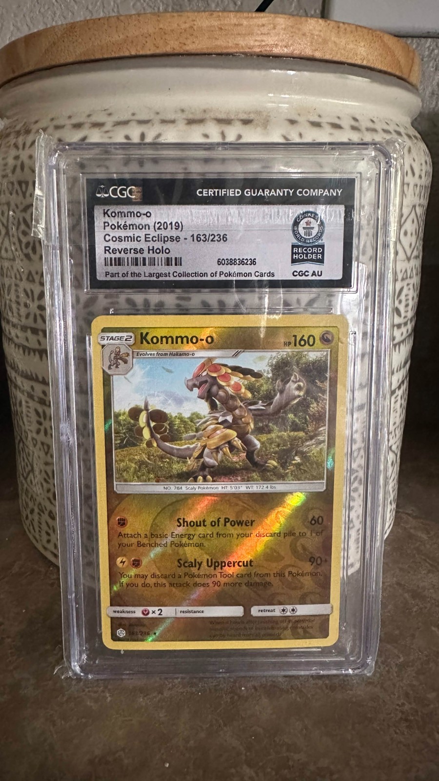 Kommo-o revrese holo (Cosmic Eclipse) CGC World Record Holder Largest Collection