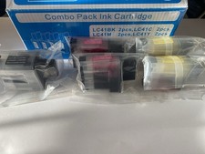 Brother MFC-210C MFC-420CN LC-41BK LC-41Y LC-41M 4PK Ink Cartridge Pack 1 FREE