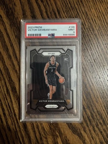 2023-24 Panini Prizm Victor Wembanyama #136 Rookie Base Set PSA 9