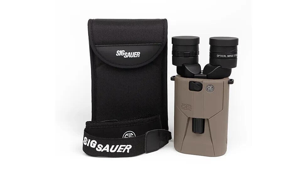 Sig Sauer ZULU6 HDX 12x42mm OIS Image Stabilized Binoculars, FDE