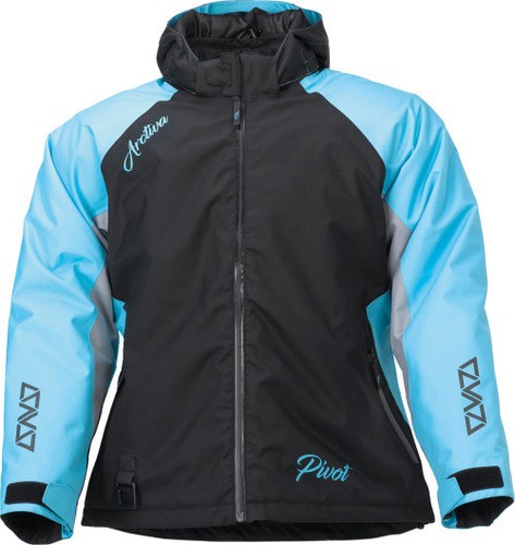 Arctiva Women's Pivot 5 Hooded Jacket Large Black 3121-0799 Black | Blue