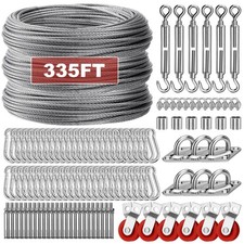 Batting Cage Cable for 35FT/55FT/70FT Nets,Ba...