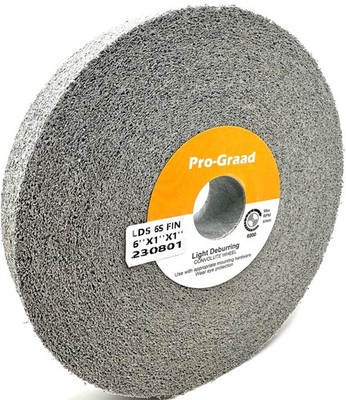 Pro-Graad Light Deburring Wheel 6'' x 1'' x 1'', 6S Fine, 01660