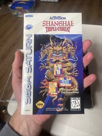 Shanghai Triple Threat (SEGA SATURN) CIB Complete w/ Reg Card