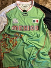 Mexico Olympic Team Atletica Training Jersey Green COM Rare Men’s Large 