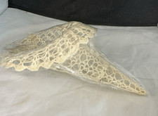 Hand Crocheted Bridal Bouquet Cone Holder New Sealed