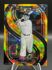 2025 Panini Select Premier Level Johnny Mize Gold Ice Prizm /10 SSP #174