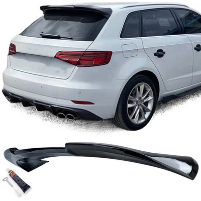 Dachspoiler Heckspoiler Sport Schwarz Glanz passt für Audi A3 8V 12-20 Sportback
