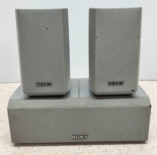 Sony Speakers 3 Pcs SS-MSP2 Satellite  SS-CNP2 Center Channel Speaker -Tested