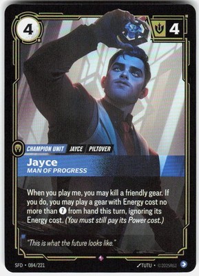 Jayce Man of Progress Foil 084/221 Spiritforged Riftbound League of Legends