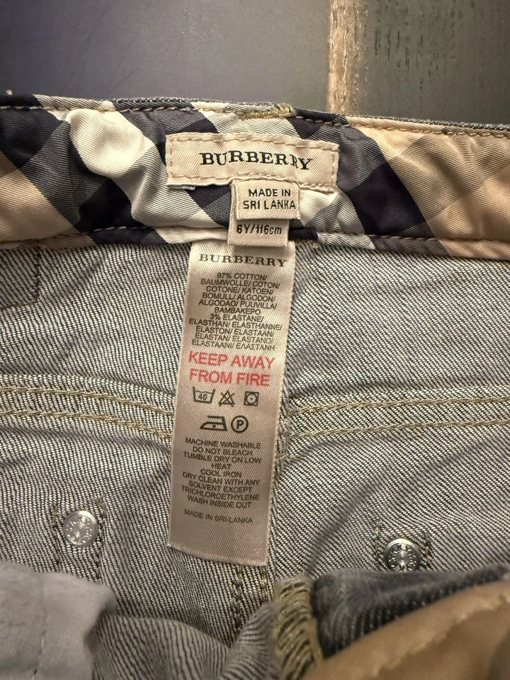 Burberry Kids Denim Jeans Size 6Y - Image 2 of 4